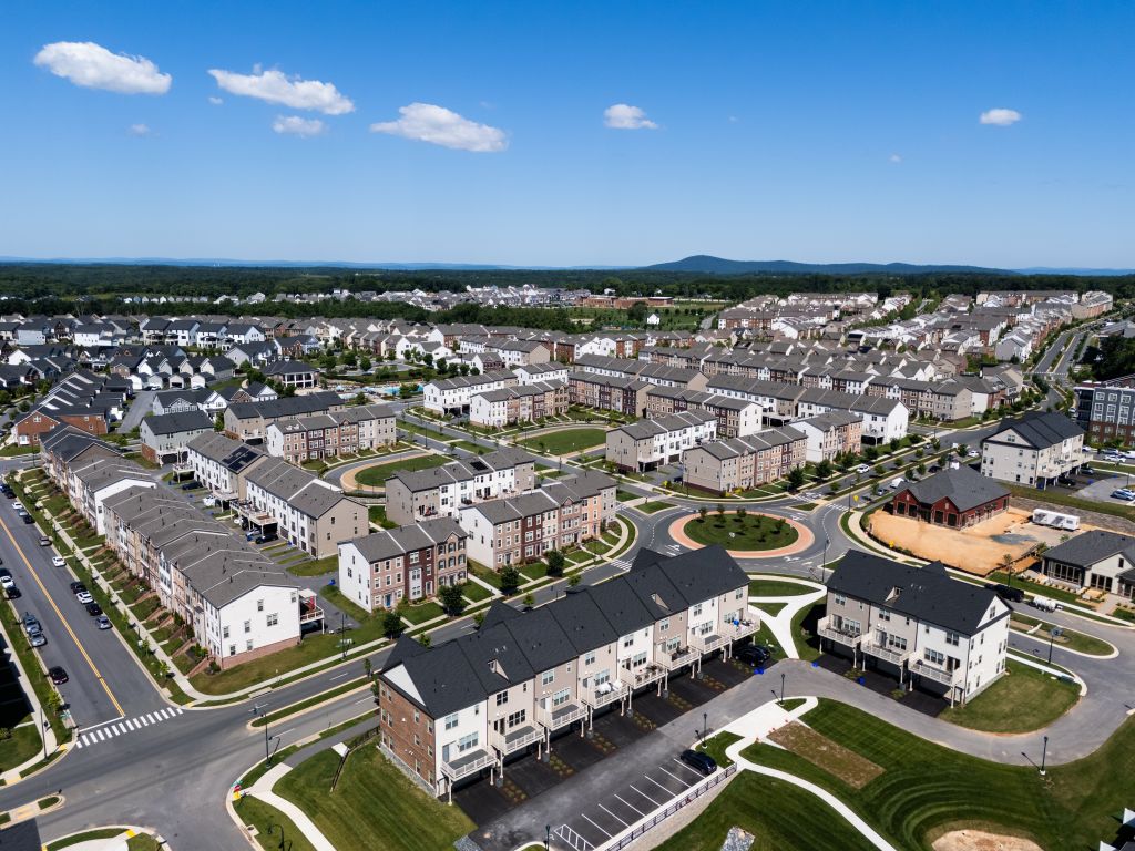 New homes in Clarksburg, Md.